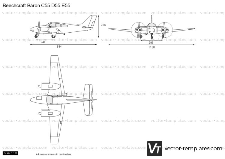 Beechcraft Baron C55 D55 E55