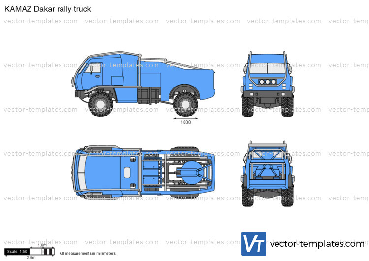 KAMAZ Dakar rally truck