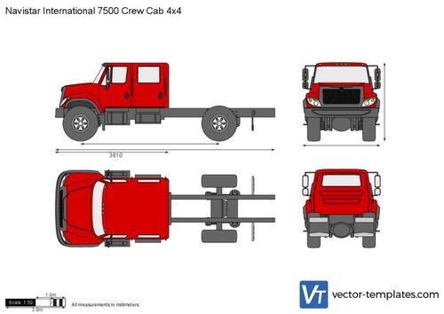 Navistar International 7500 Crew Cab 4x4