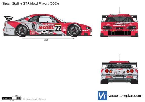 Nissan Skyline GTR Motul Pitwork