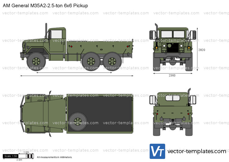 AM General M35A2-2.5-ton 6x6 Pickup