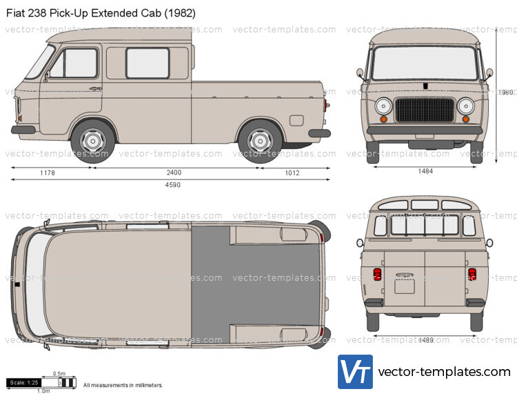 Fiat 238 Pick-Up Extended Cab