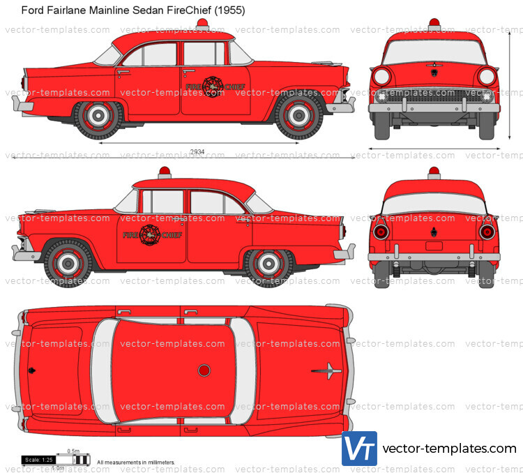 Ford Fairlane Mainline Sedan FireChief