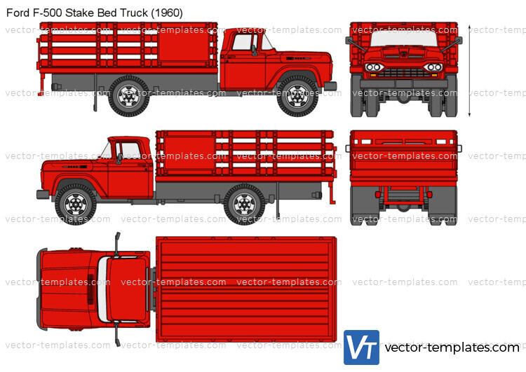 Ford F-500 Stake Bed Truck