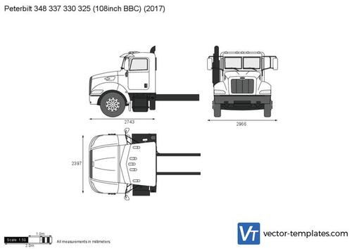 Peterbilt 348 337 330 325 (108inch BBC)