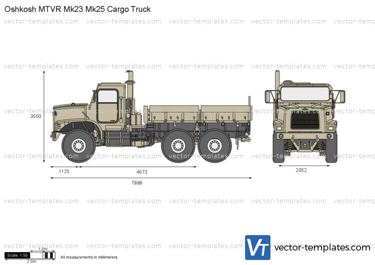 Oshkosh MTVR Mk23 Mk25 Cargo Truck