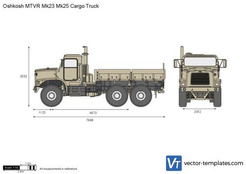 Oshkosh MTVR Mk23 Mk25 Cargo Truck