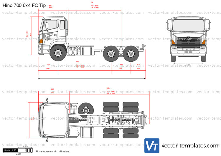 Hino 700 6x4 FC Tip