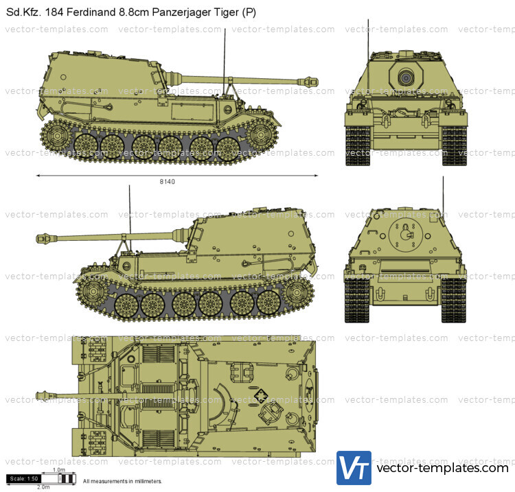 Sd.Kfz. 184 Ferdinand 8.8cm Panzerjager Tiger (P)