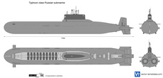 Typhoon class Russian submarine