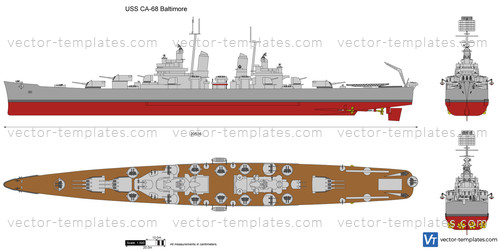 USS CA-68 Baltimore