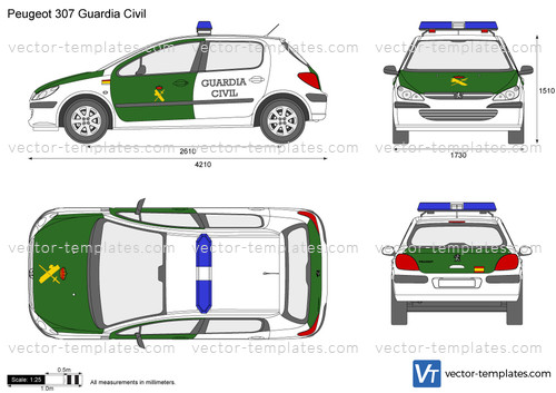 Peugeot 307 Guardia Civil