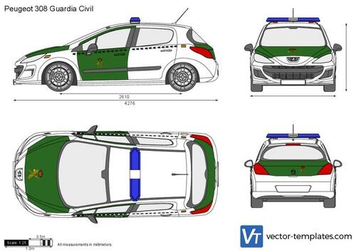 Peugeot 308 Guardia Civil