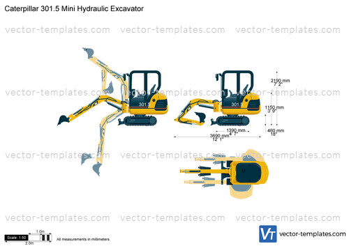 Caterpillar 301.5 Mini Hydraulic Excavator