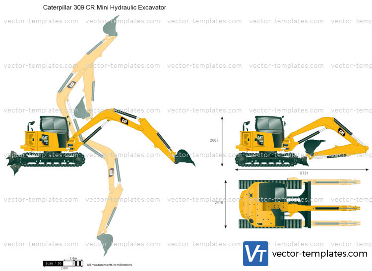 Caterpillar 309 CR Mini Hydraulic Excavator