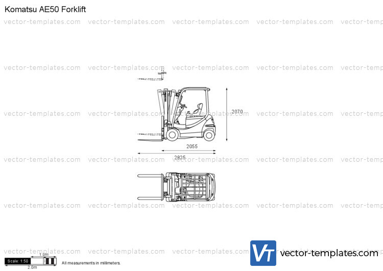 Komatsu AE50 Forklift