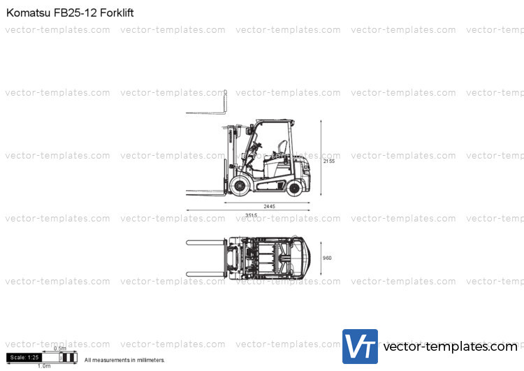 Komatsu FB25-12 Forklift