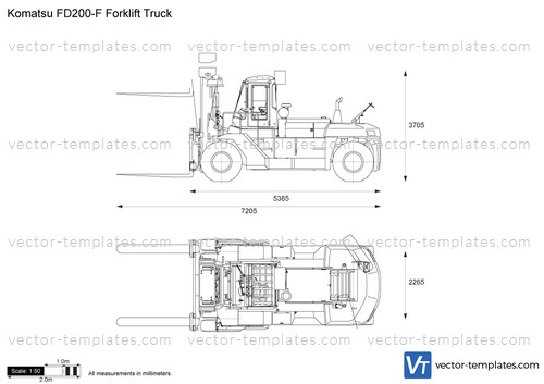 Komatsu FD200-F Forklift Truck