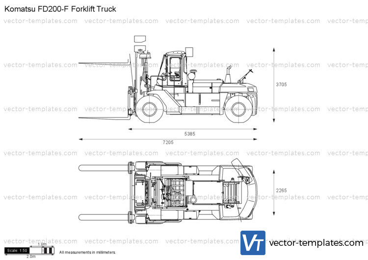 Komatsu FD200-F Forklift Truck