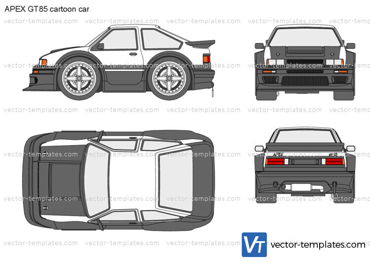 APEX GT85 cartoon car