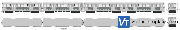 Chicago CTA elevated train