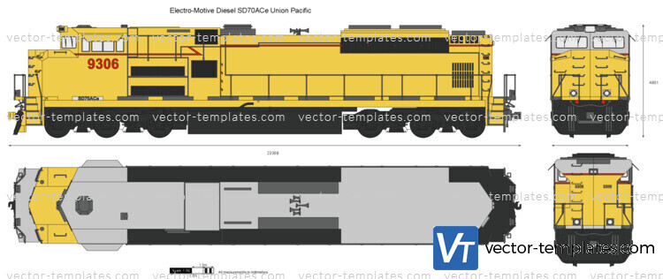 Electro-Motive Diesel SD70ACe Union Pacific