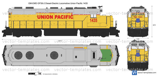 GM-EMD GP38-2 Diesel-Electric Locomotive Union Pacific 1435