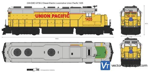 GM-EMD GP38-2 Diesel-Electric Locomotive Union Pacific 1435