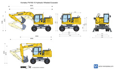Komatsu PW160-10 Hydraulic Wheeled Excavator