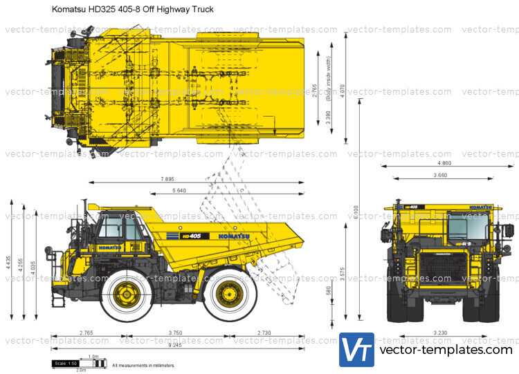 Komatsu HD325 405-8 Off Highway Truck