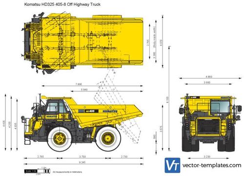 Komatsu HD325 405-8 Off Highway Truck