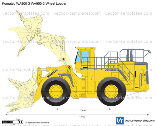 Komatsu WA800-3 WA900-3 Wheel Loader