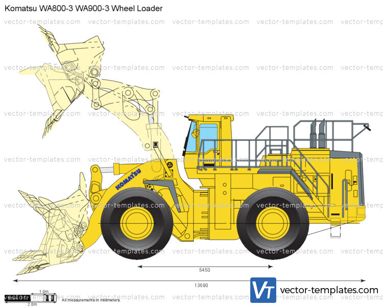 Komatsu WA800-3 WA900-3 Wheel Loader