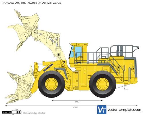 Komatsu WA800-3 WA900-3 Wheel Loader