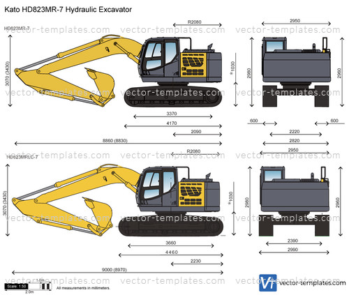 Kato HD823MR-7 Hydraulic Excavator