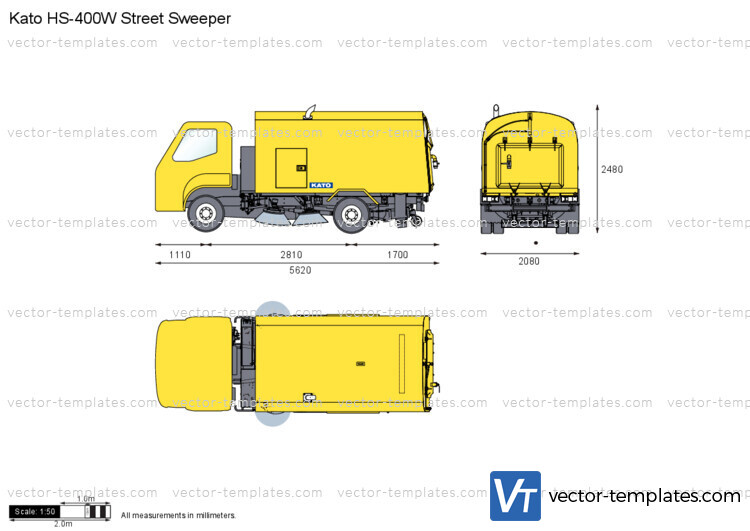 Kato HS-400W Street Sweeper