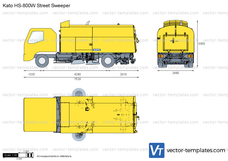 Kato HS-800W Street Sweeper