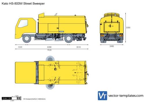 Kato HS-800W Street Sweeper