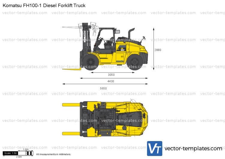 Komatsu FH100-1 Diesel Forklift Truck