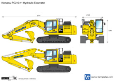Komatsu PC210-11 Hydraulic Excavator