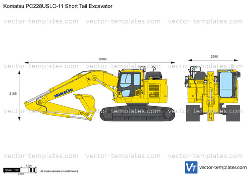 Komatsu PC228USLC-11 Short Tail Excavator