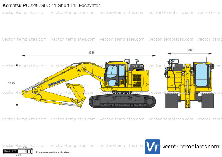 Komatsu PC228USLC-11 Short Tail Excavator