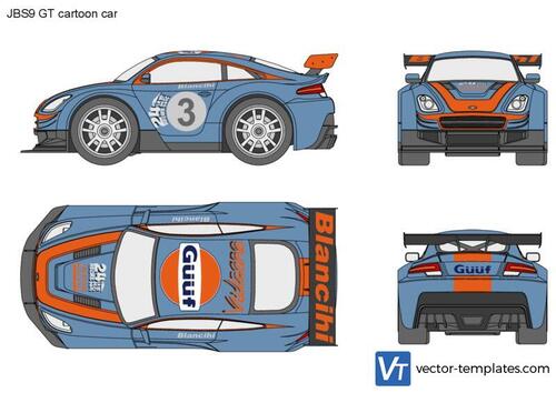 JBS9 GT cartoon car