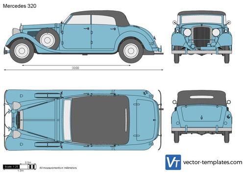 Mercedes-Benz 320 Convertible W142