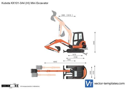 Kubota KX101-3A4 (HI) Mini Excavator