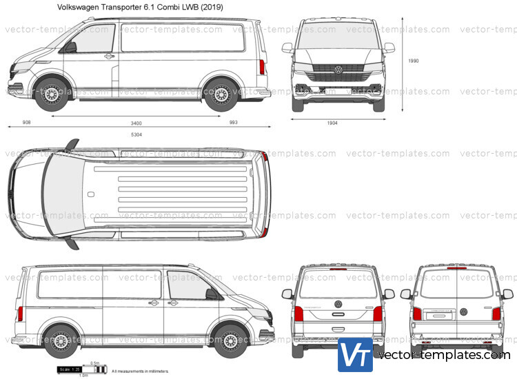 Volkswagen Transporter T6.1 Combi LWB