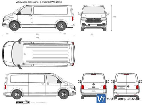 Volkswagen Transporter T6.1 Combi LWB