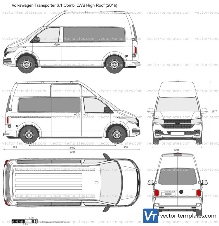 Volkswagen Transporter T6.1 Combi LWB High Roof