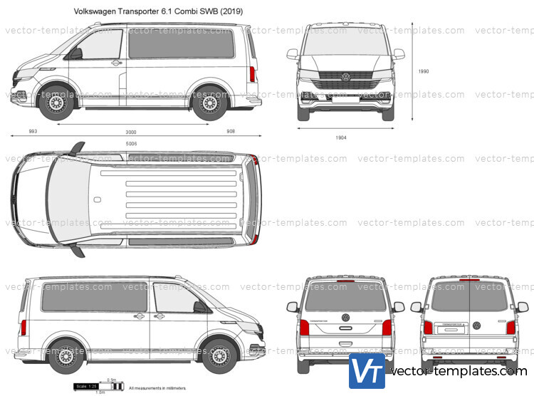 Volkswagen Transporter T6.1 Combi SWB