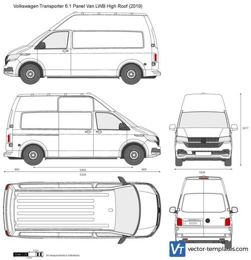 Volkswagen Transporter T6.1 Panel Van LWB High Roof